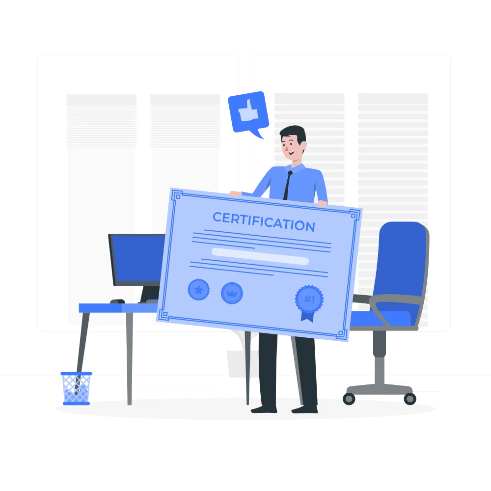 Certificate image png